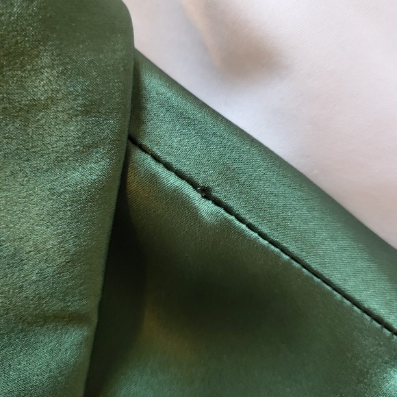 Reformation Catalina Silk Long Sleeve Midi Dress Green 6 - Picture 12 of 15